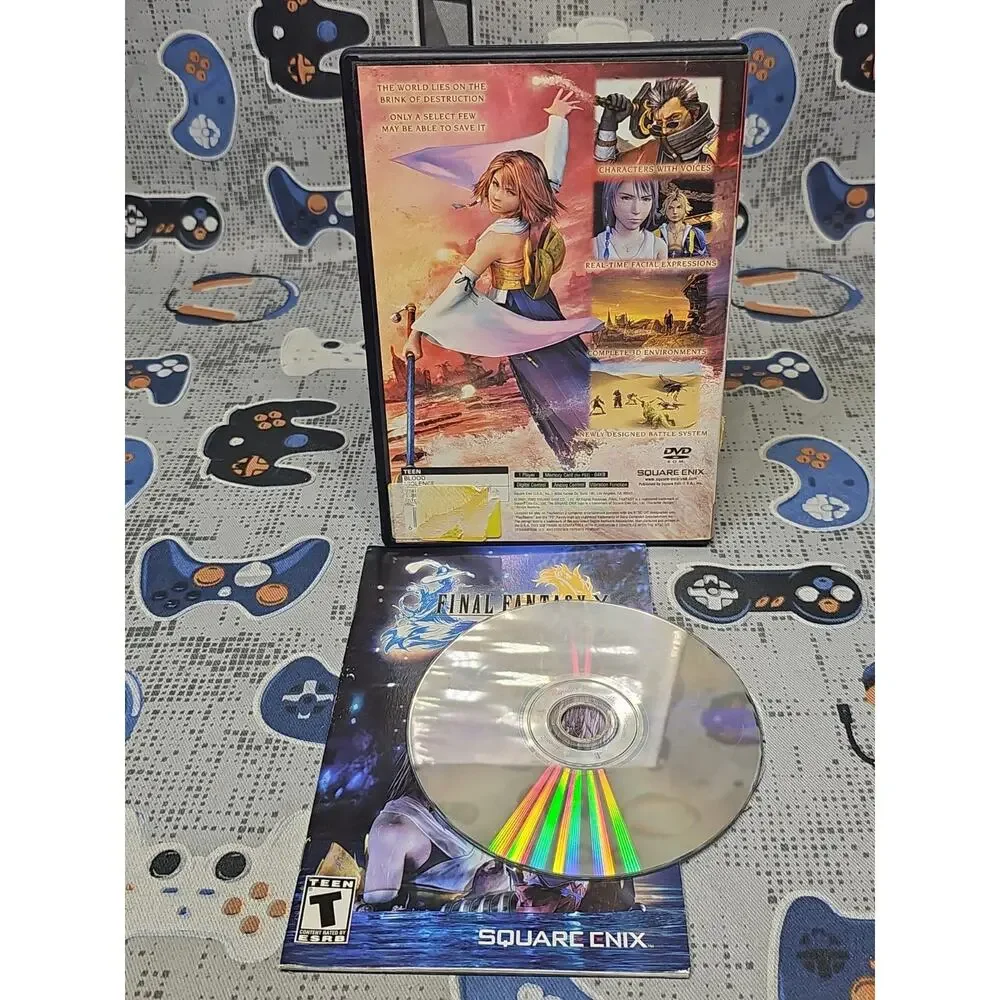 Final Fantasy X (PS2 PlayStation 2) CIB CLEANED & TESTED CIB W/Reg Card